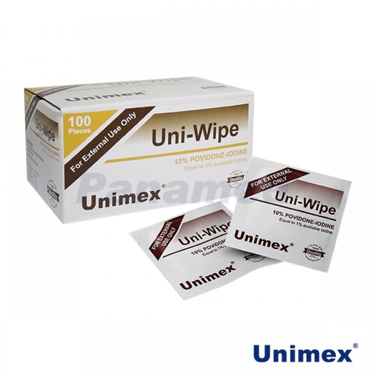 Unimex Povidone Iodine Swab (sold by box of 100s)